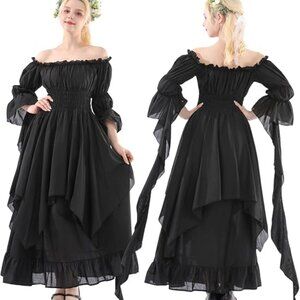Renaissance Costume Women Gothic Witch Dress - Never Worn